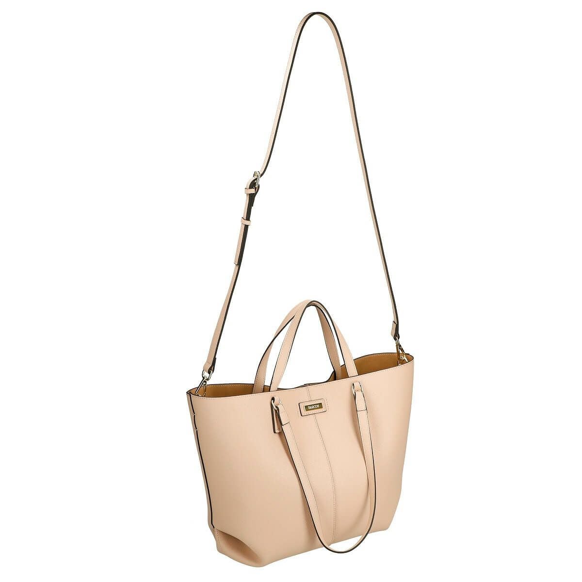 3wayレザーポーチ付きキャパシティハンドバッグ