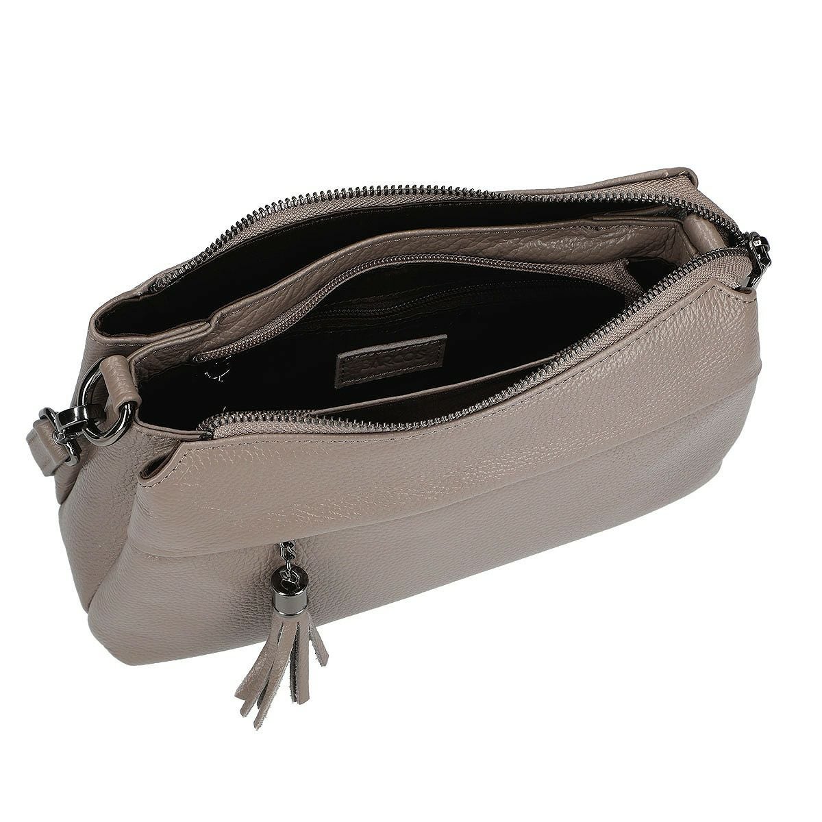 チャーム付き牛革2wayポシェット