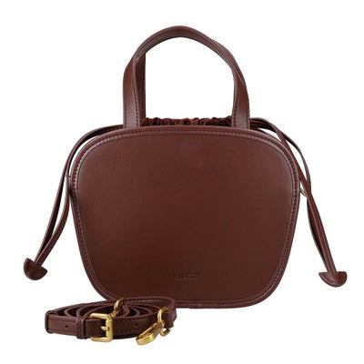 2wayレザー異素材ハンドバッグ