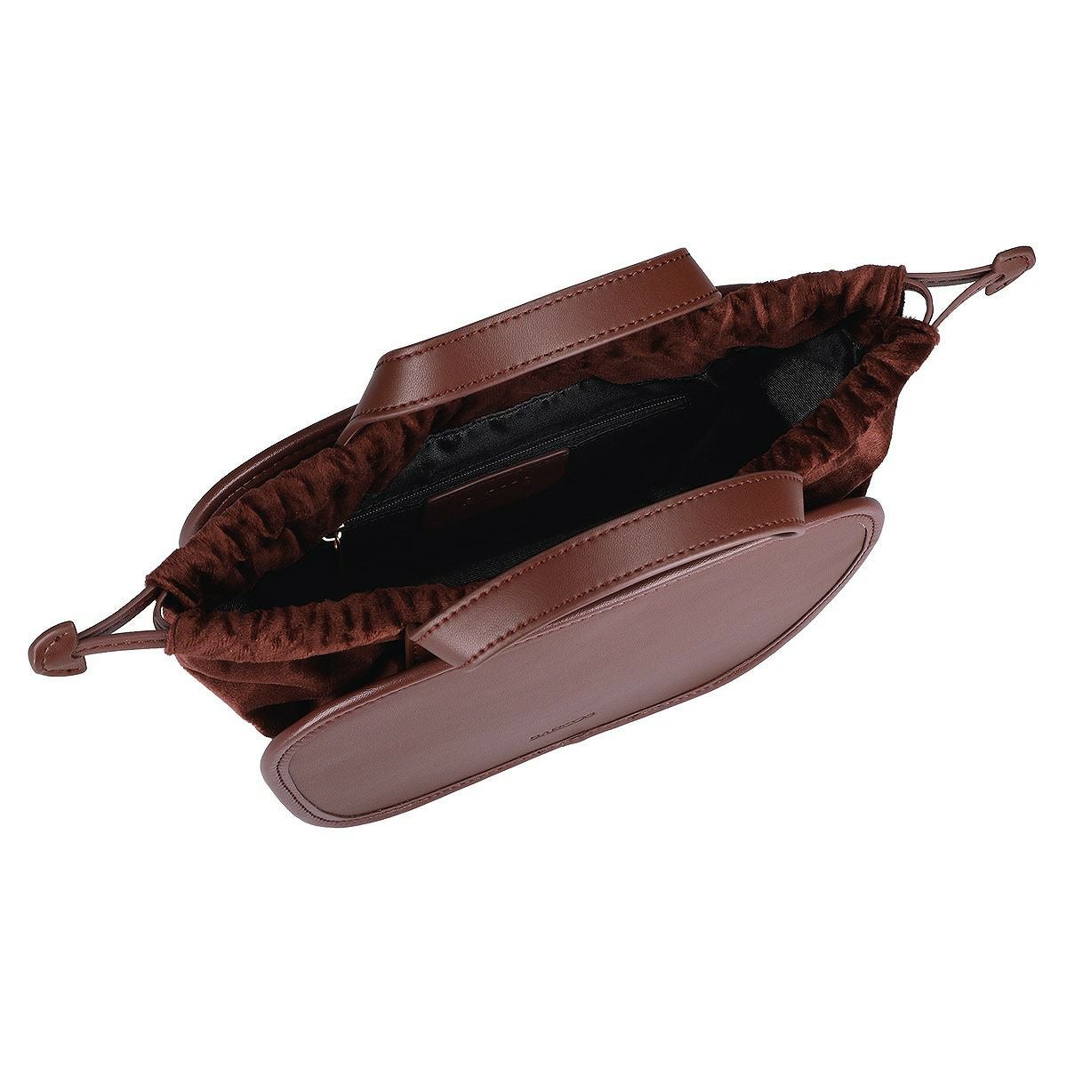 2wayレザー異素材ハンドバッグ