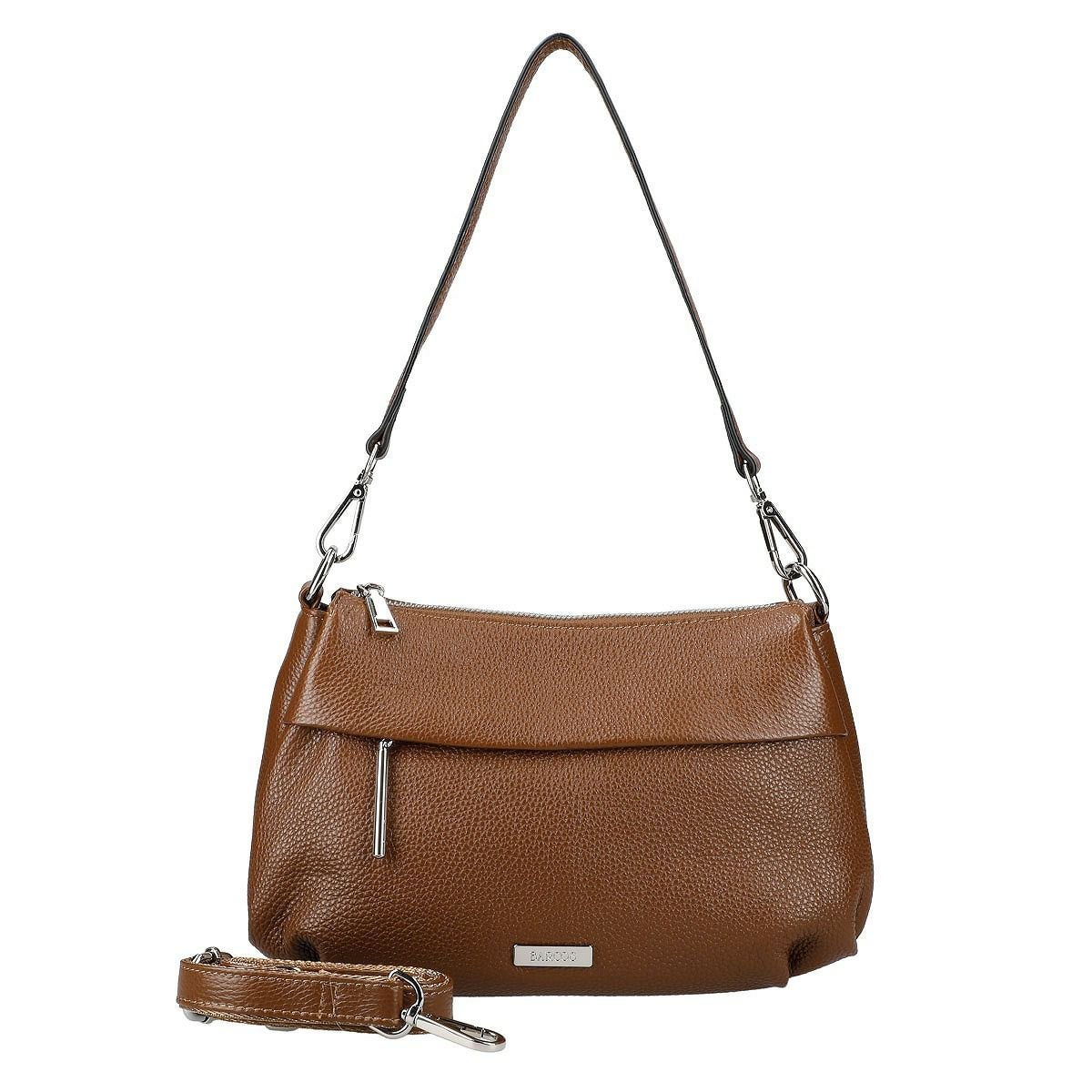 牛革2wayフロントポケット付きショルダーバッグ