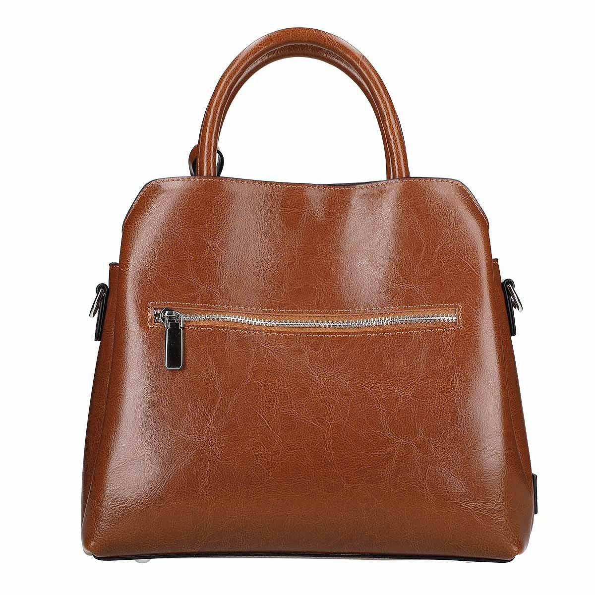 2wayレザーチャーム付きハンドバッグ