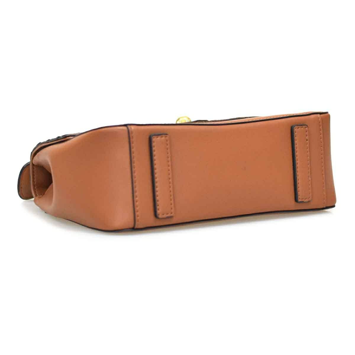 異素材コンビ2wayハンドバッグ