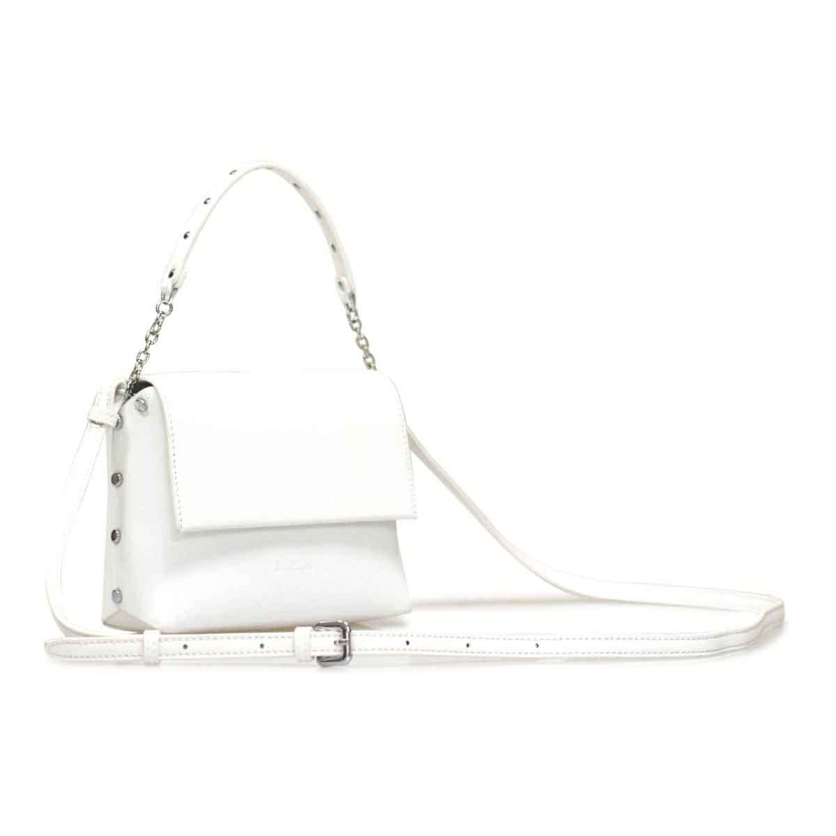 スタッズレザーミニポシェット