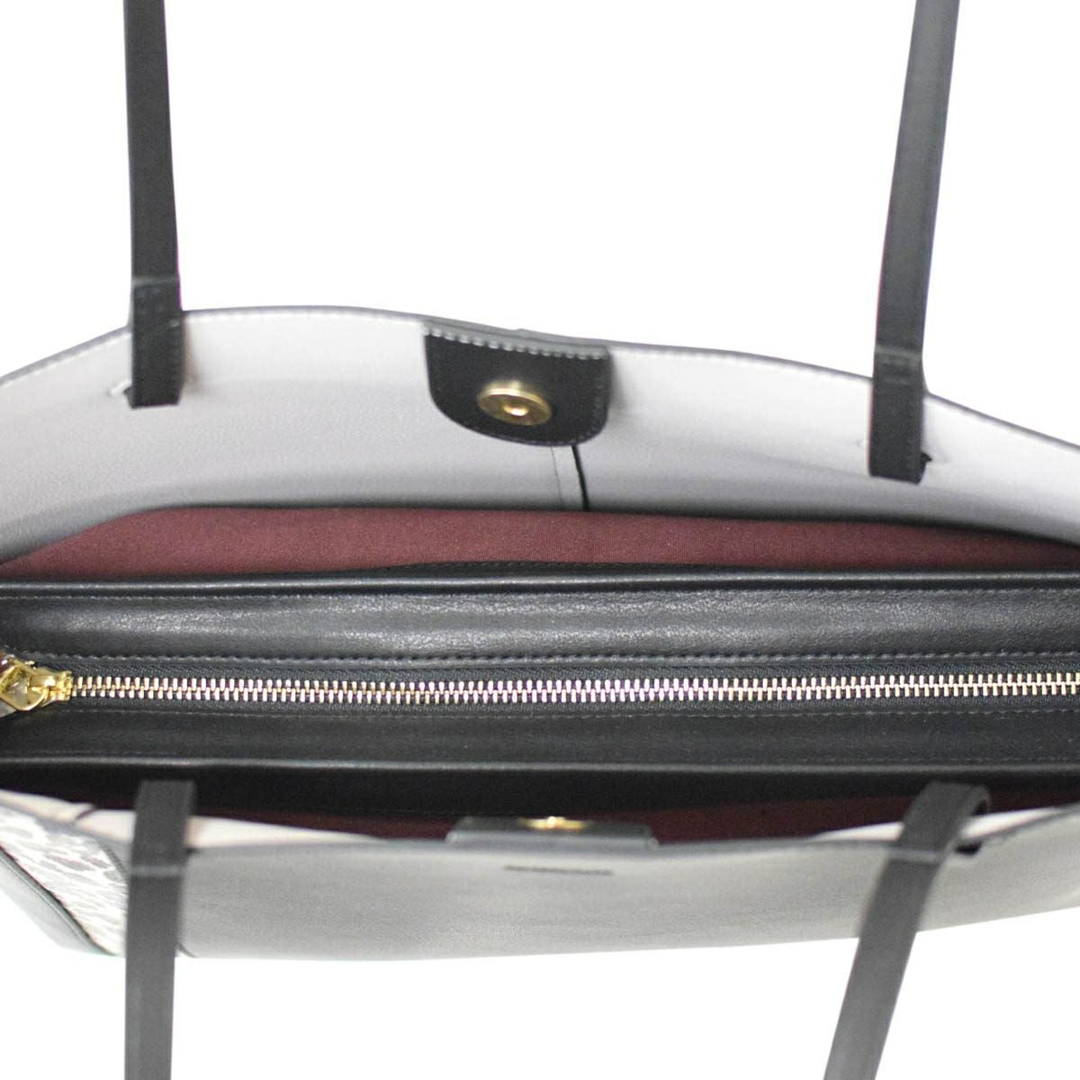 レオパード柄切り替えしトートバッグ