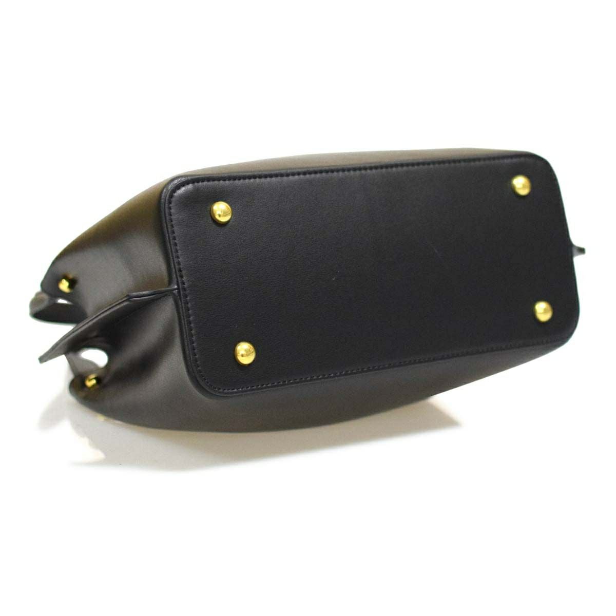 鍵穴デザインレザーハンドバッグ