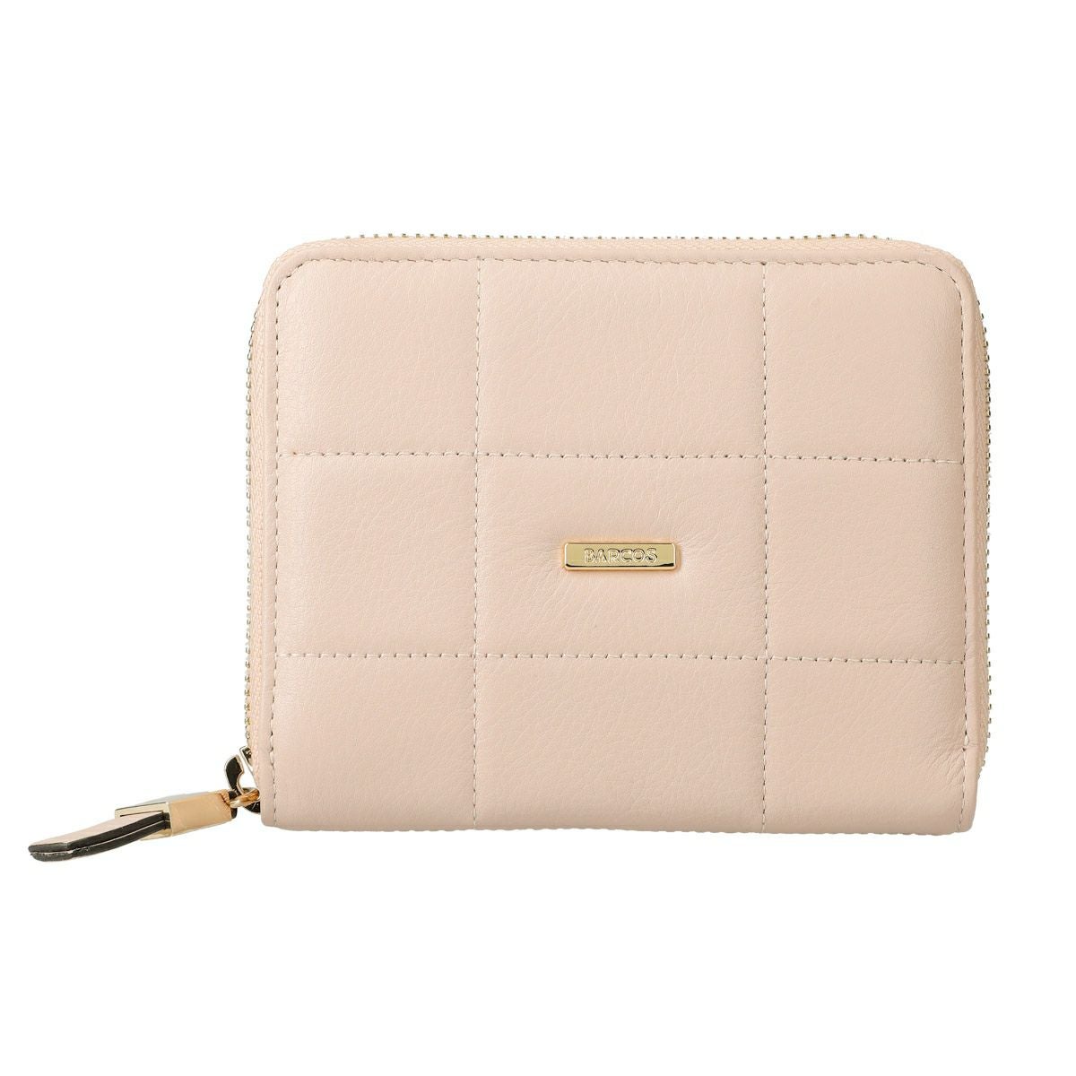 キルティングラウンド型折財布