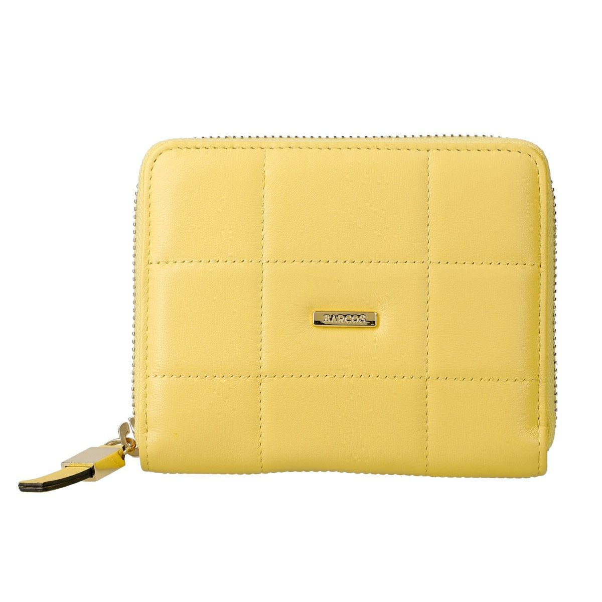 キルティングラウンド型折財布