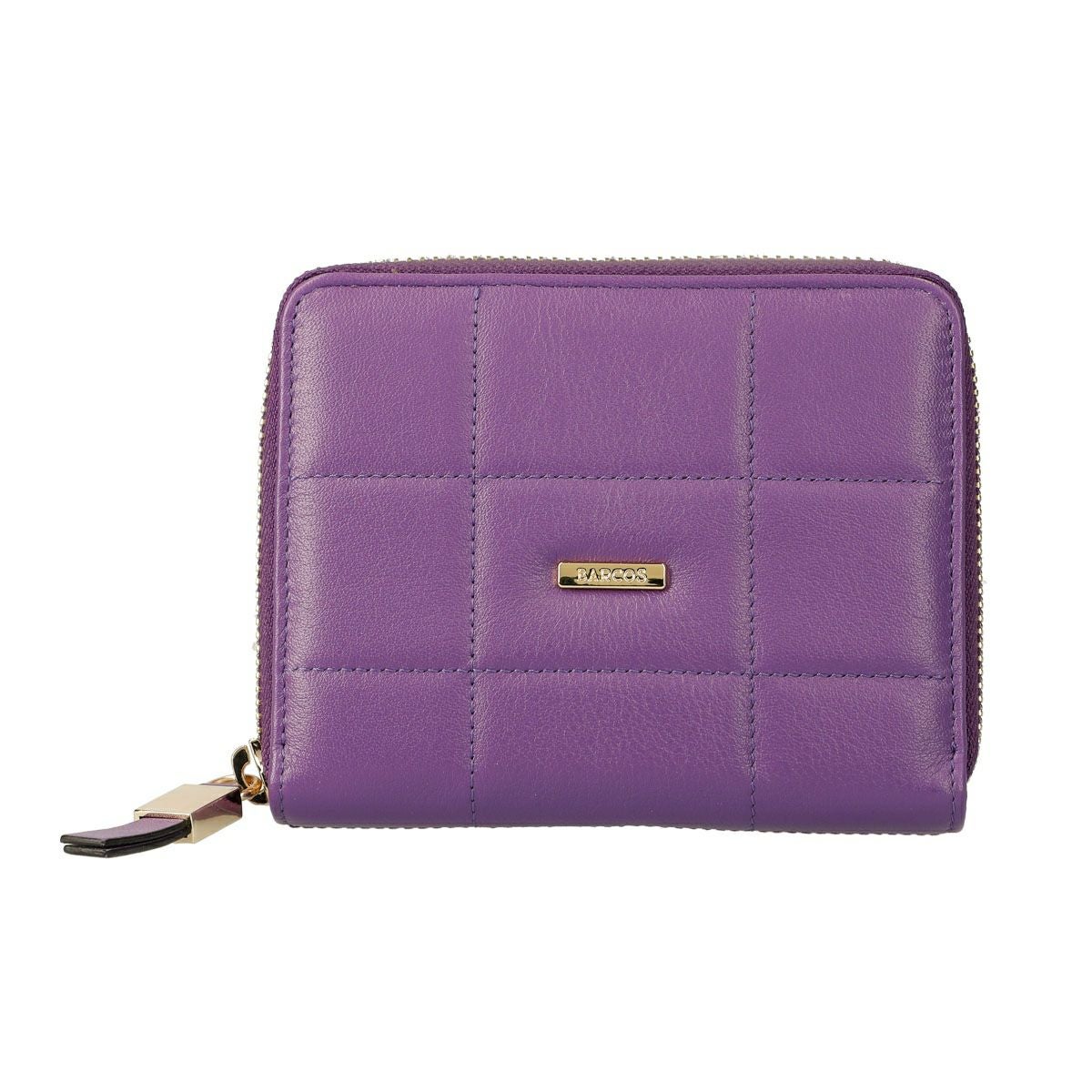 キルティングラウンド型折財布