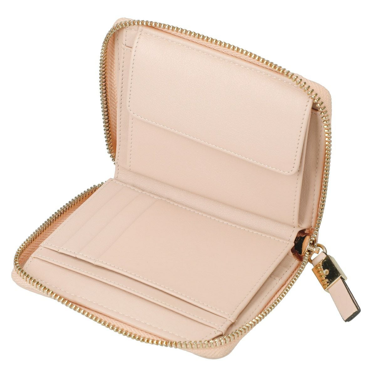 キルティングラウンド型折財布