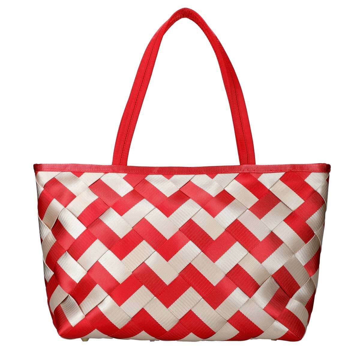 リボンテープ編みトートバック