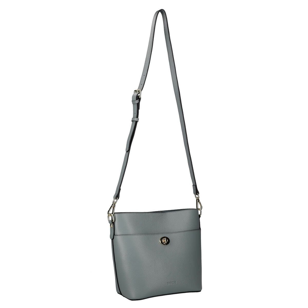 牛革シュリンクレザーショルダーバッグ