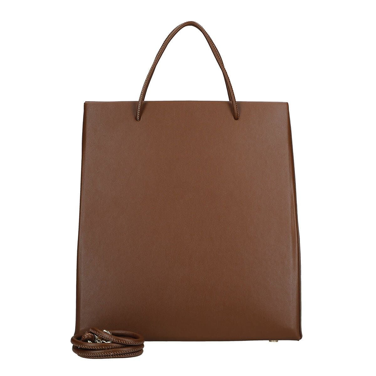 2wayレザーショッパー風ハンドバッグ