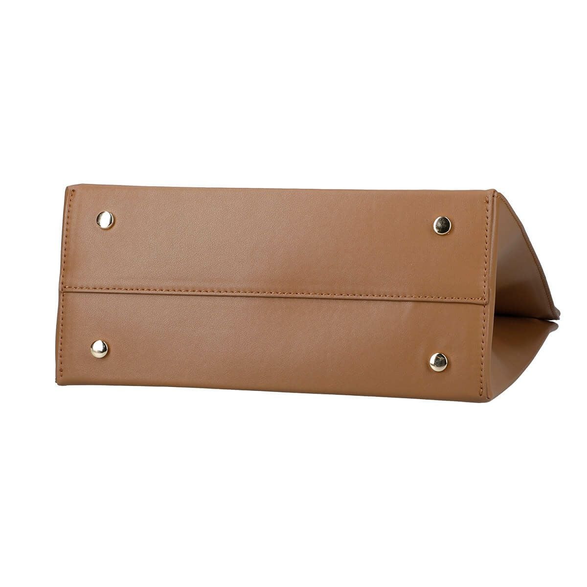 2wayレザーショッパー風ハンドバッグ