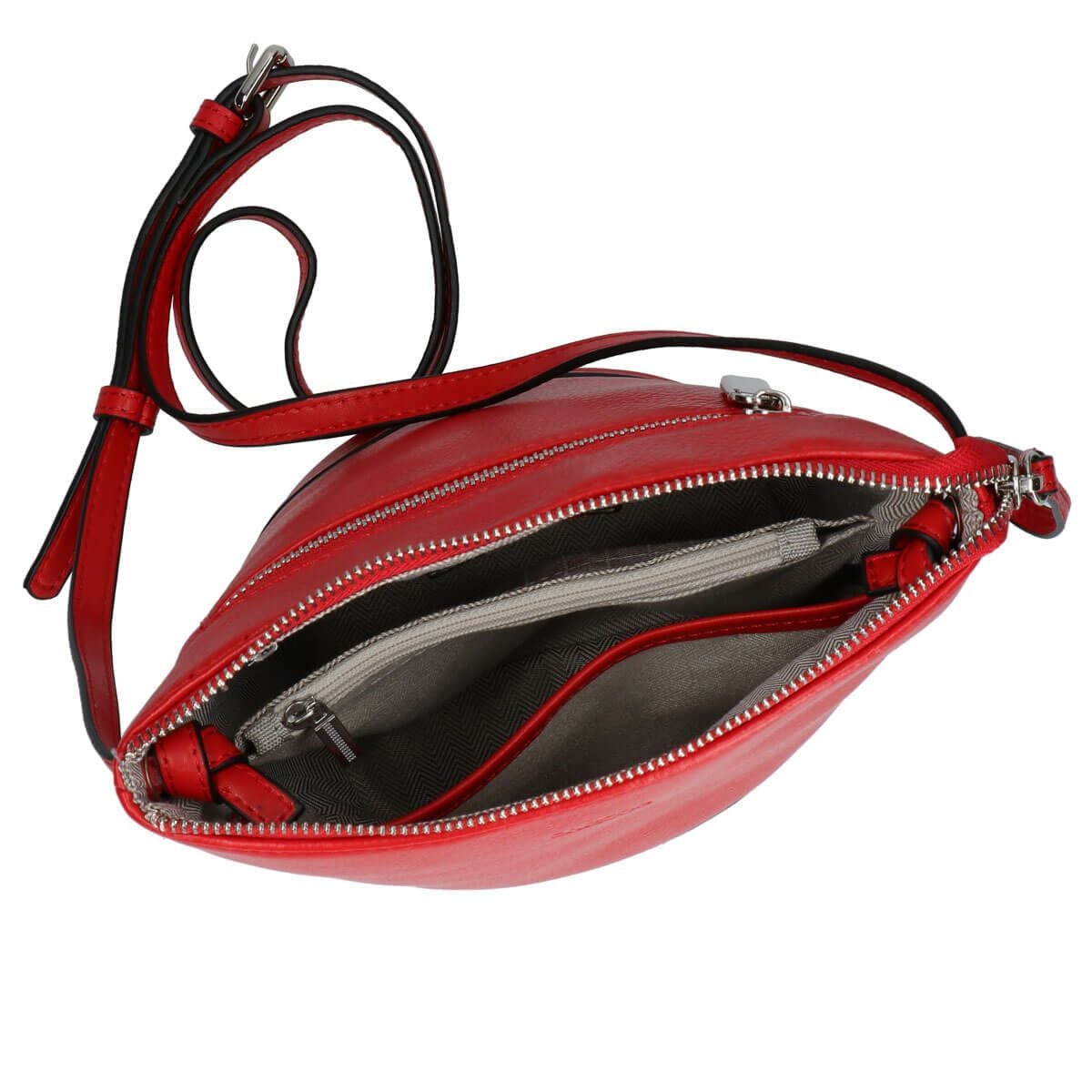 牛革シュリンクレザー切り替えショルダーバッグ