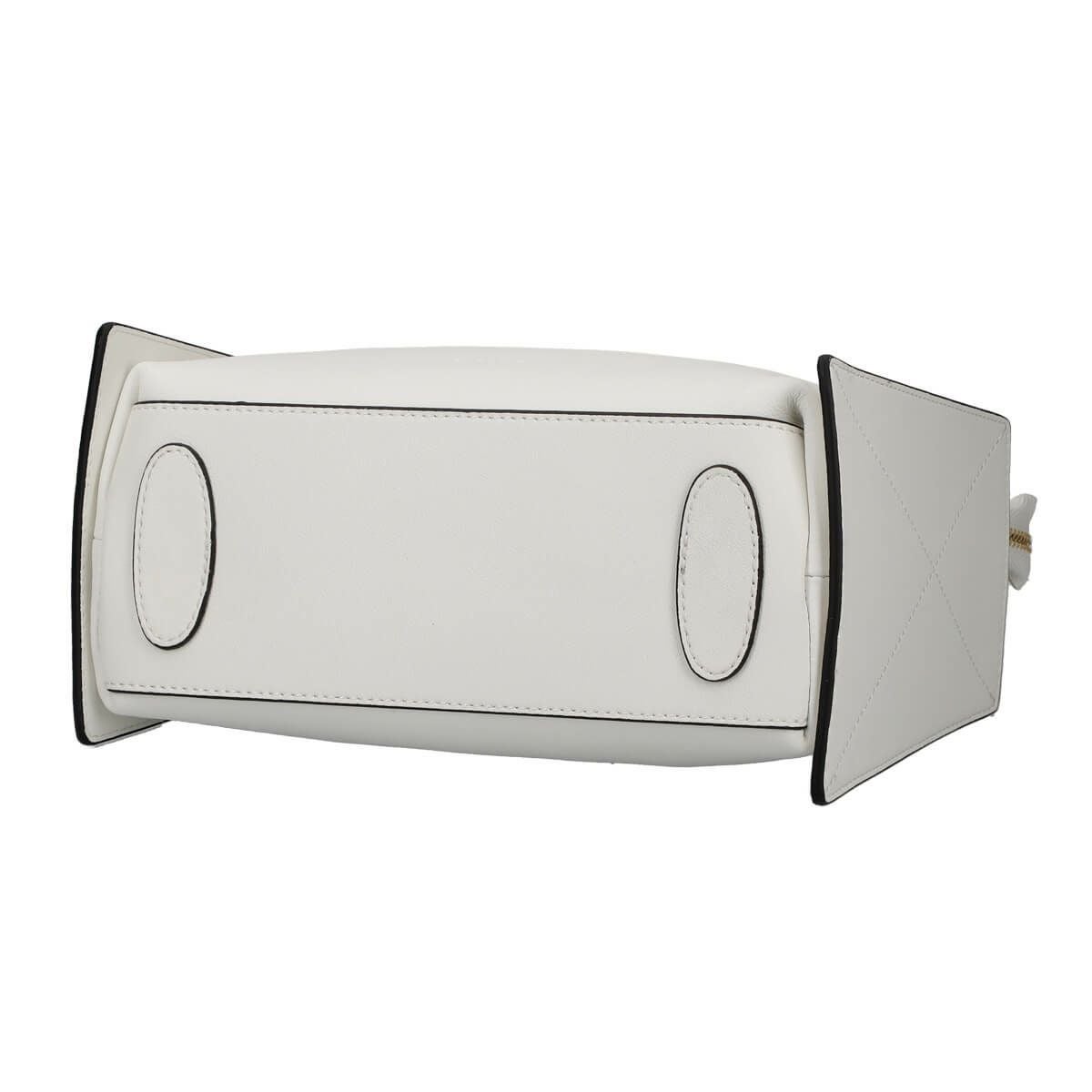 長方形型レザー1本手ハンドバッグ