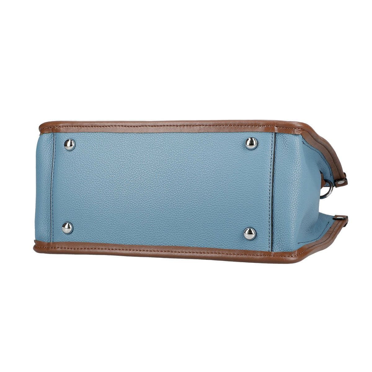 本革レザー配色2wayハンドバッグ