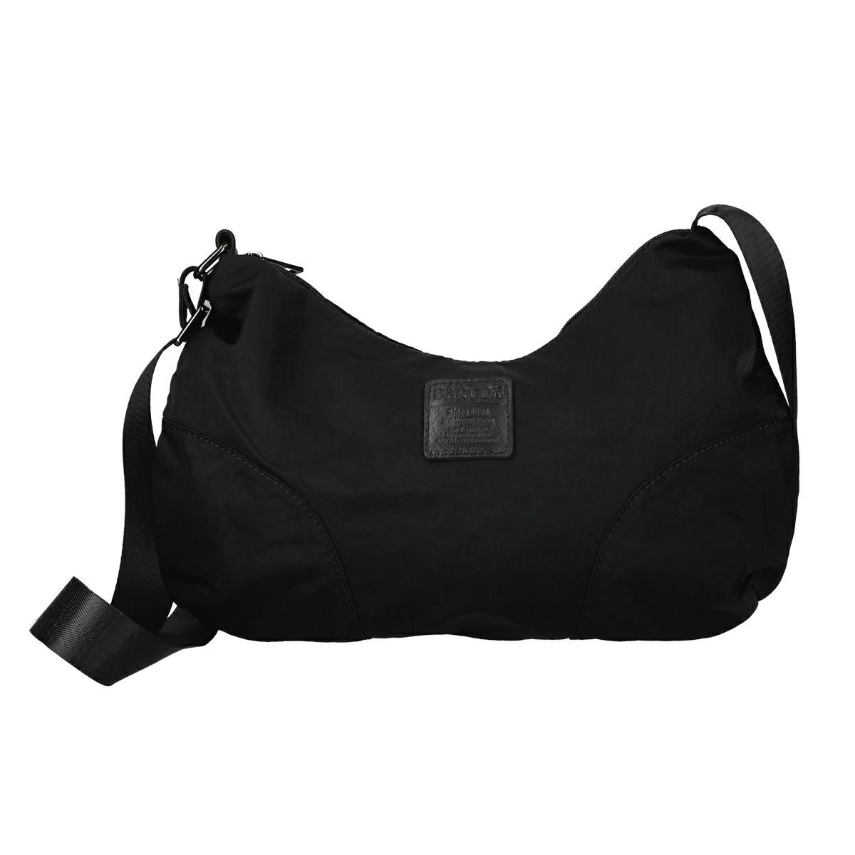 切返しデザインナイロンショルダーバッグ