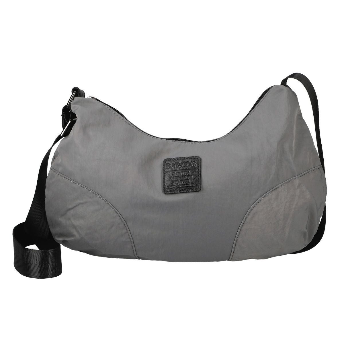 切返しデザインナイロンショルダーバッグ