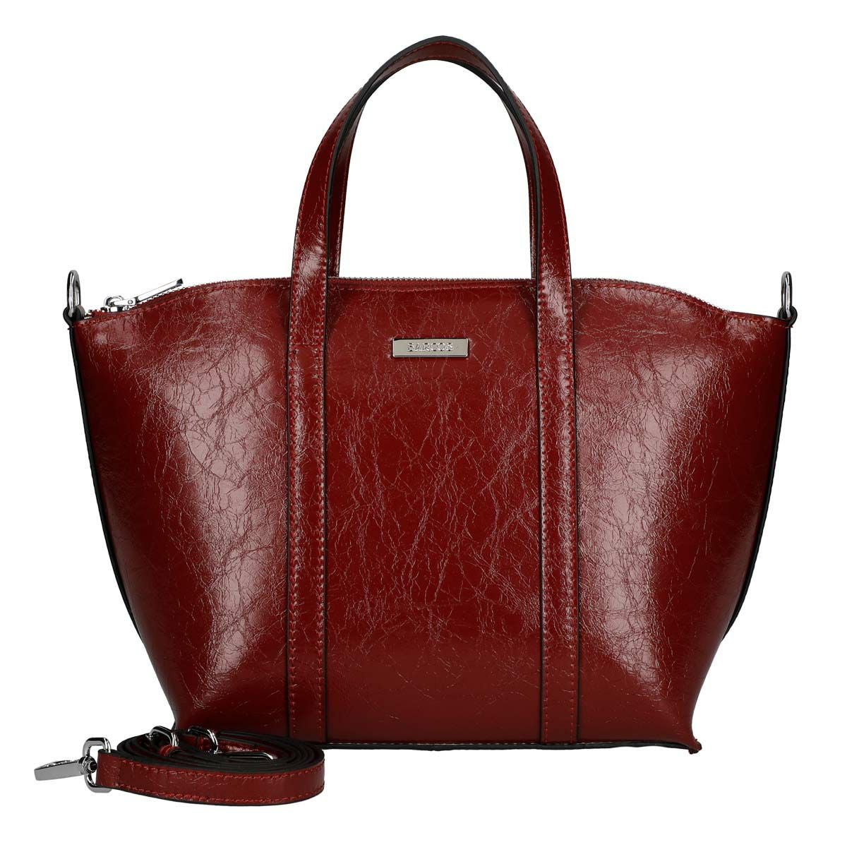 本革レザー和紙風デザイン2wayハンドバッグ