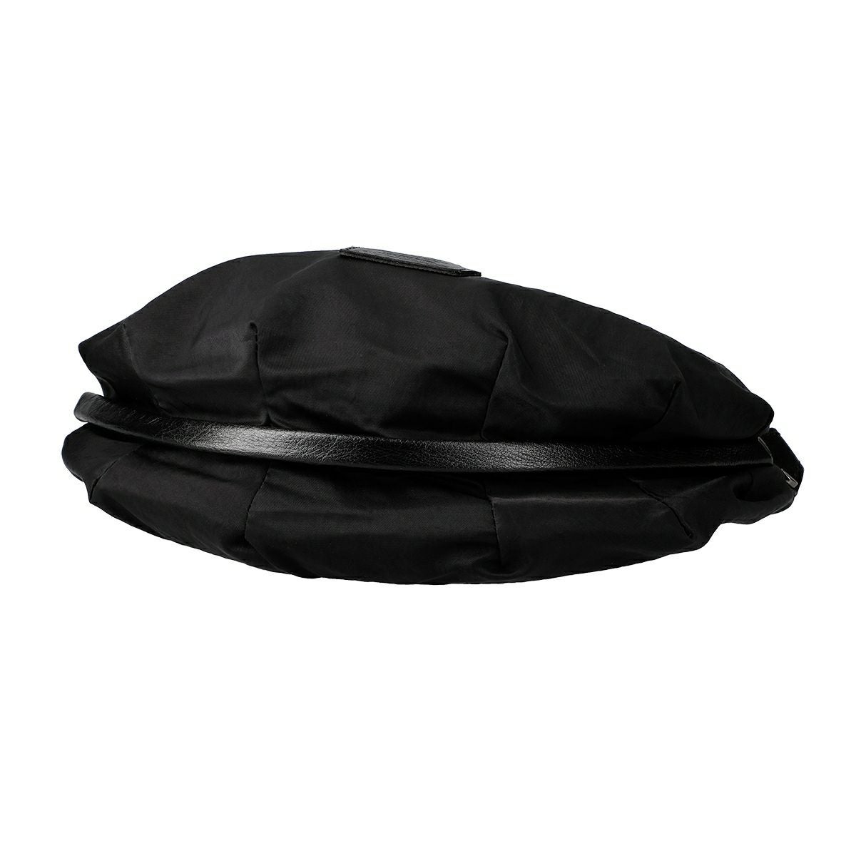 切返しデザインナイロンハンドバッグ