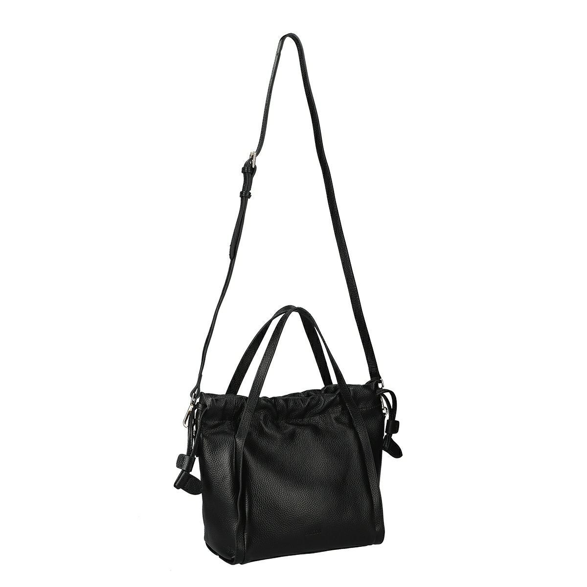 シュリンクレザー巾着2wayバッグ