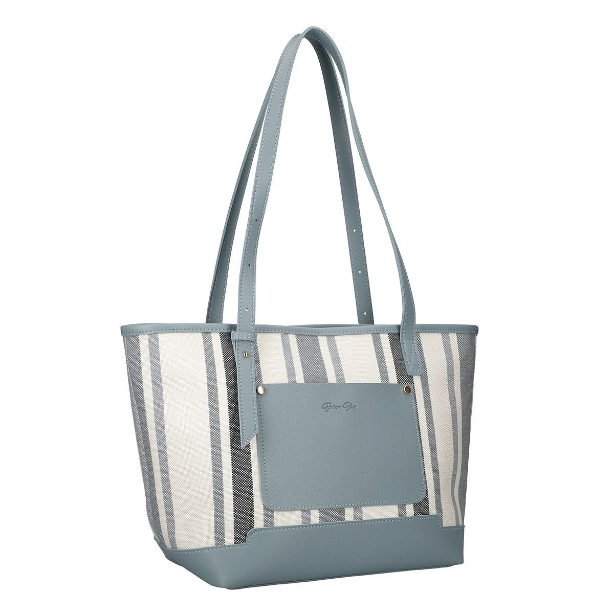 ストライプトートバッグ