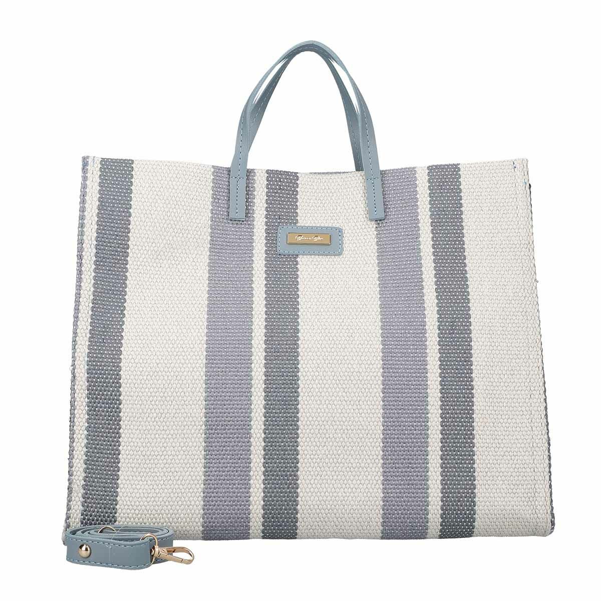 2wayストライプハンドバッグ