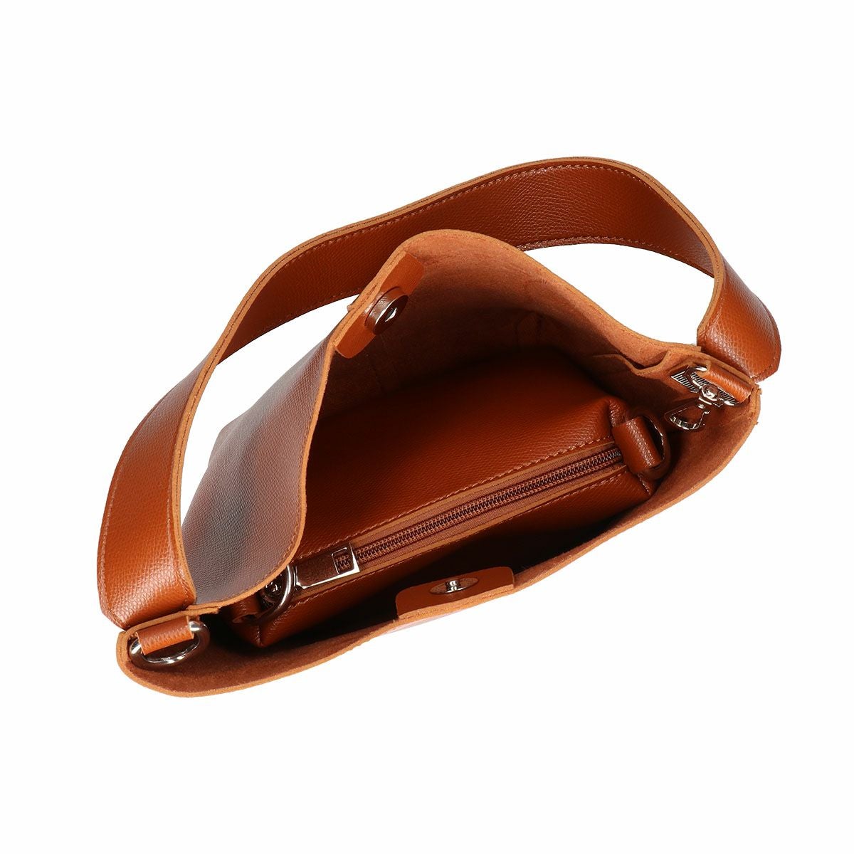 ファーチャーム付きバッグ