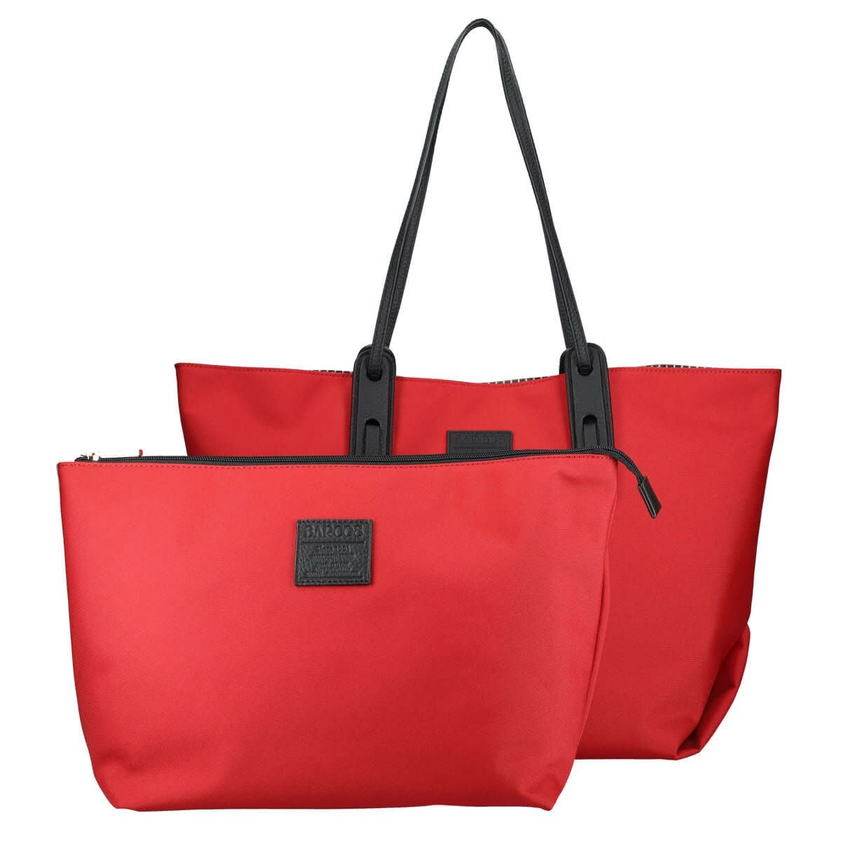 ポーチ付きバックルデザイントートバッグ