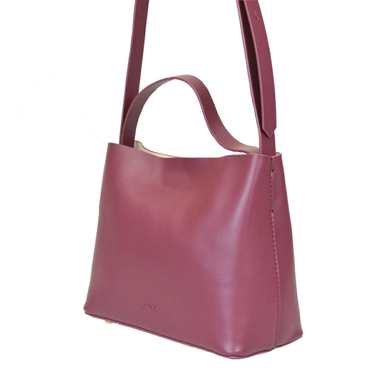 本革レザーポーチ付き2wayハンドバッグ