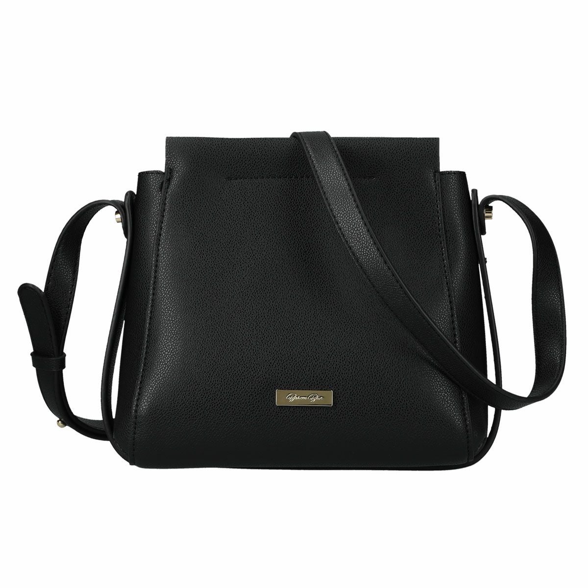 2wayメタルロゴ付きショルダーバッグ