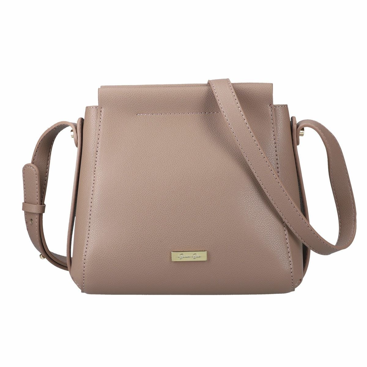 2wayメタルロゴ付きショルダーバッグ