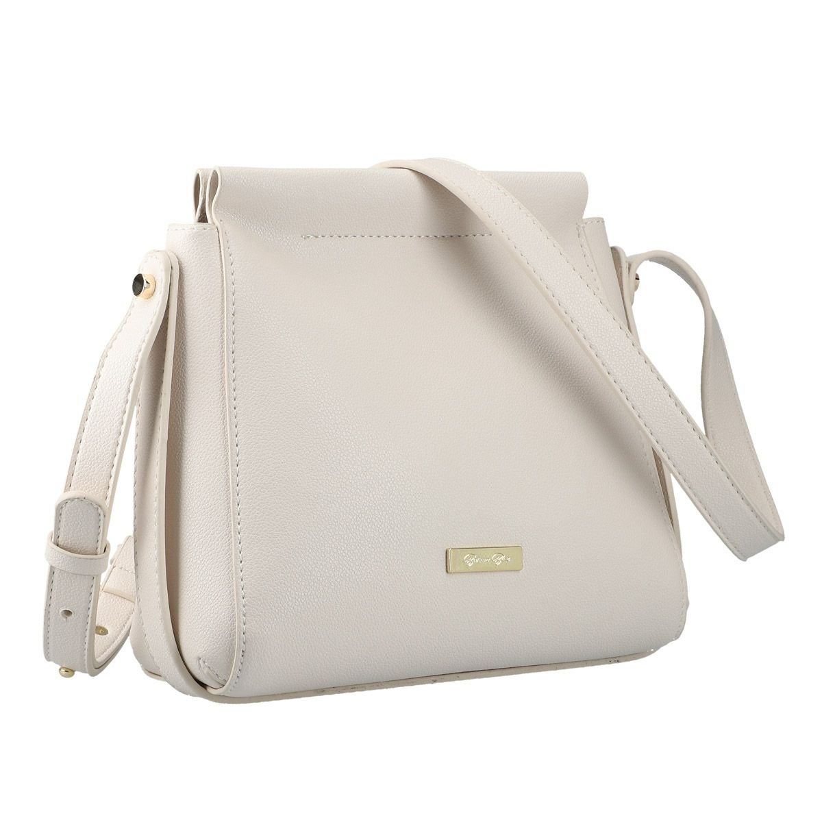 2wayメタルロゴ付きショルダーバッグ