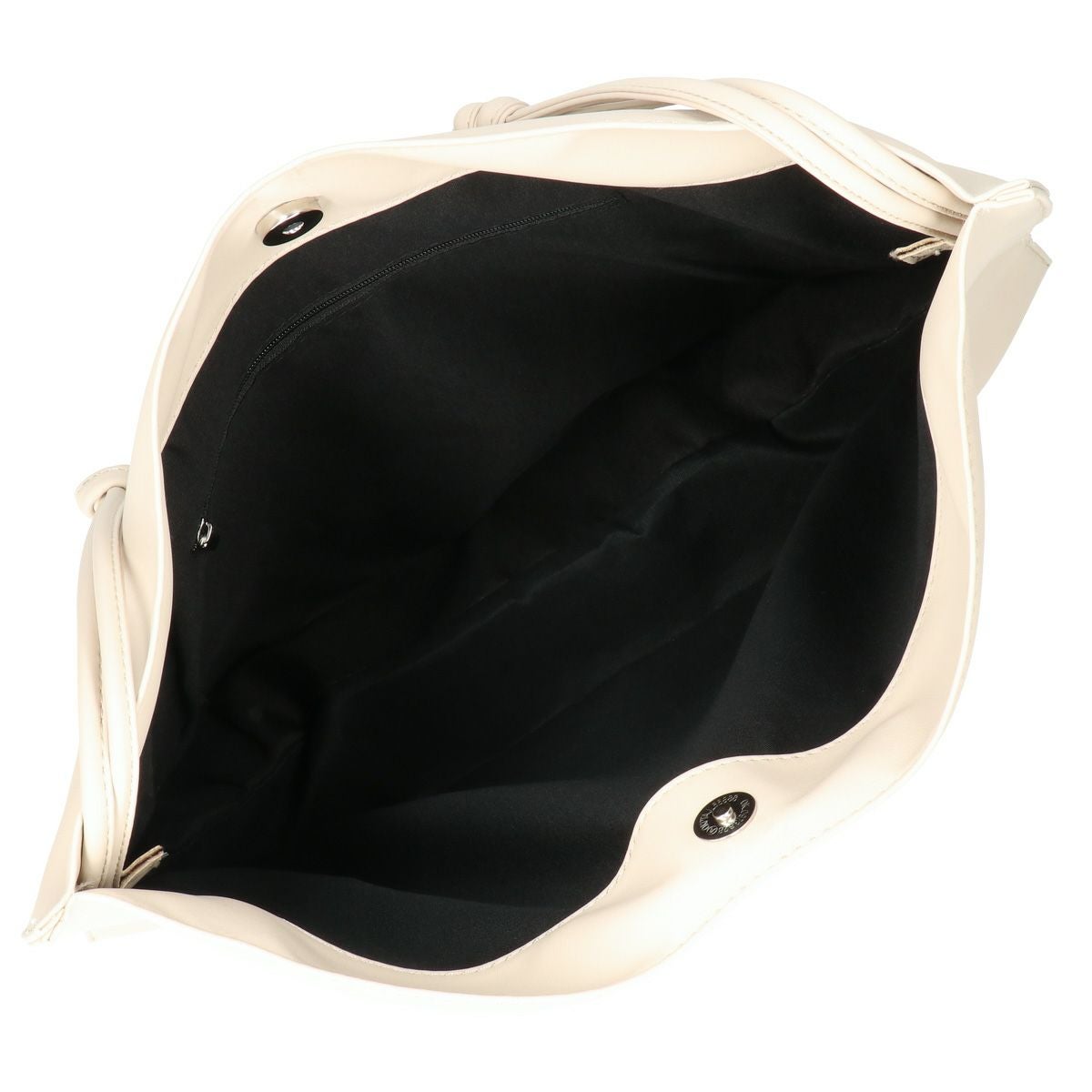 メタルロゴ付きシンプルトートバッグ