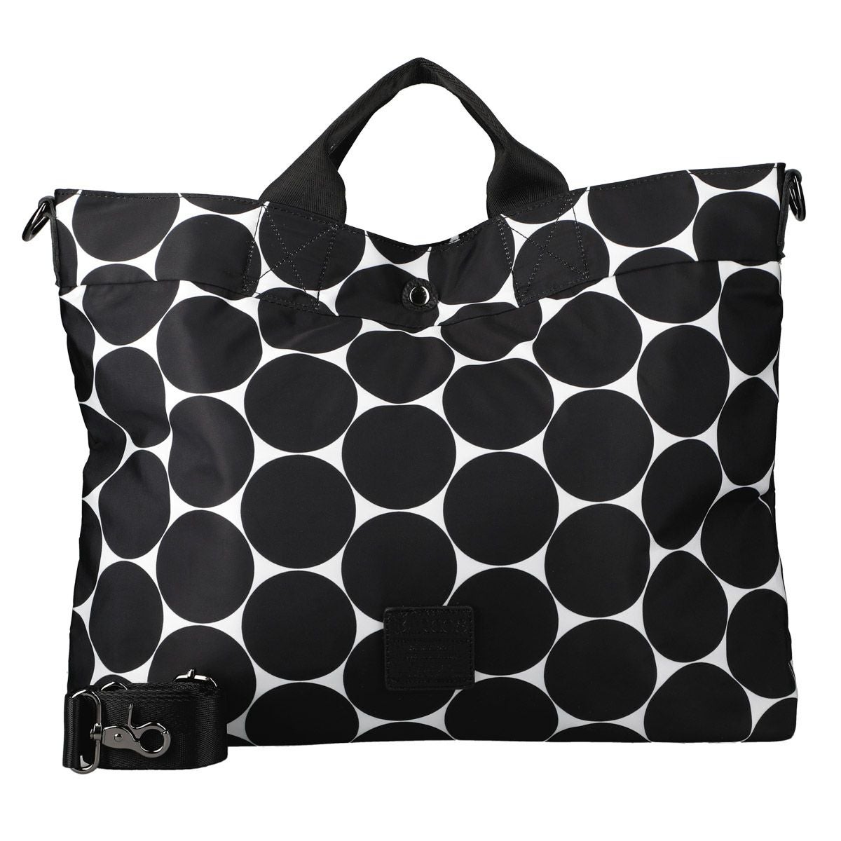 柄入りA4ポリエステル2wayハンドバッグ