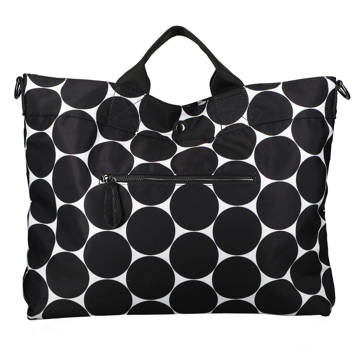 柄入りA4ポリエステル2wayハンドバッグ