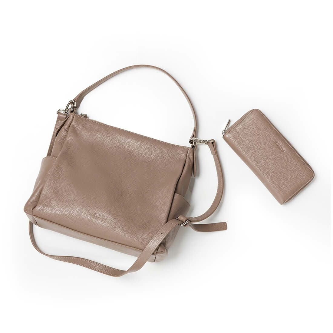 セット商品】シュリンクレザーショルダーバッグ＆財布＜カジュアル