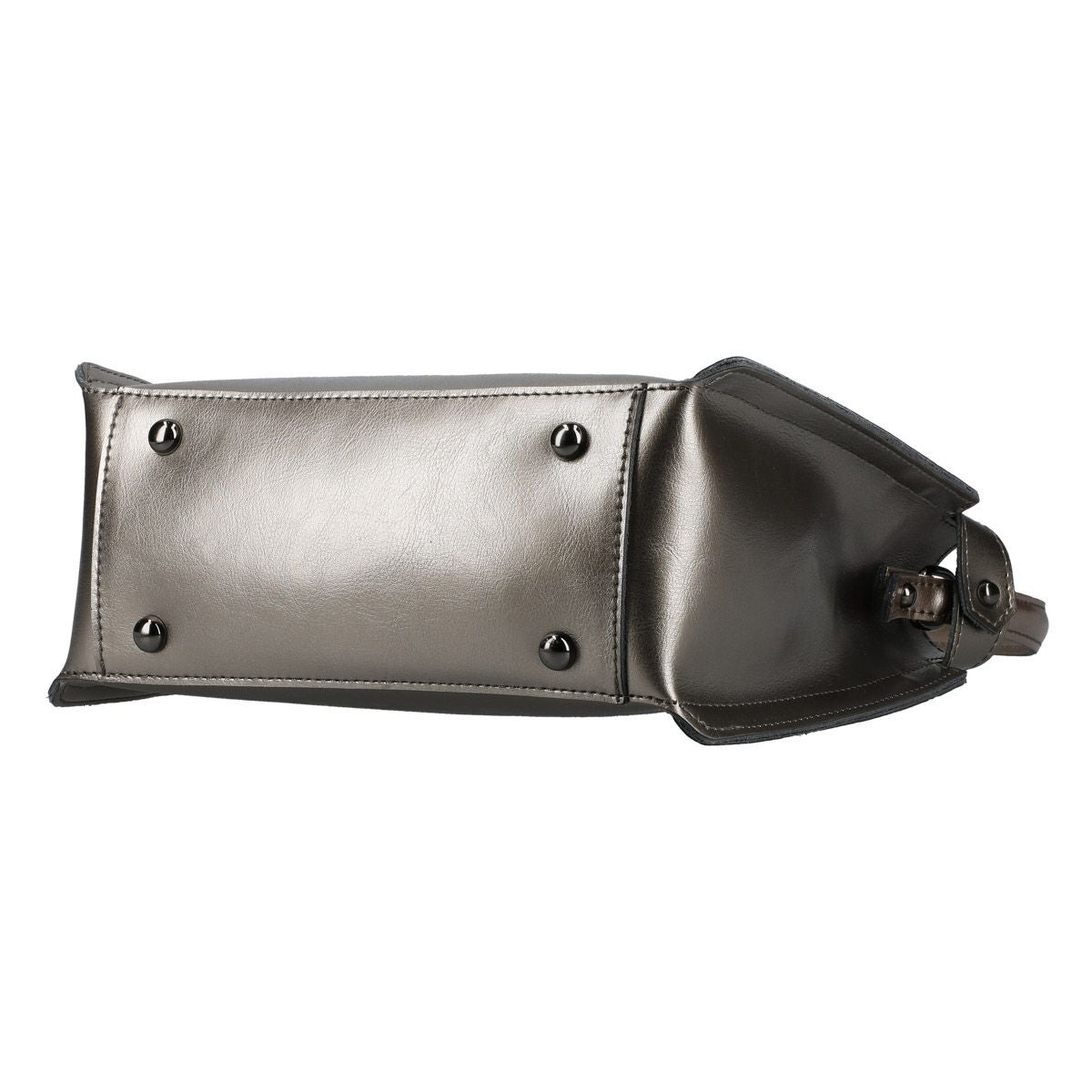 2wayレザースクエア型ワンハンドルバッグ