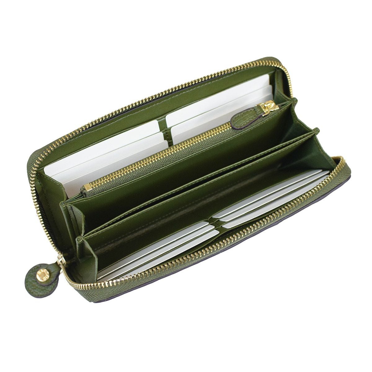 GLウォレット オーストリッチレザーラウンド型財布＜リッコR＞