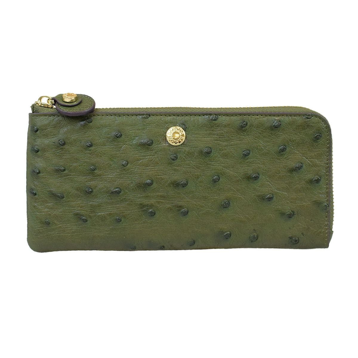 GLウォレット オーストリッチレザーL字型財布＜リッコL＞
