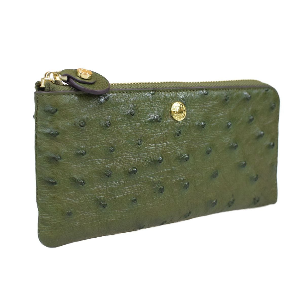 GLウォレット オーストリッチレザーL字型財布＜リッコL＞