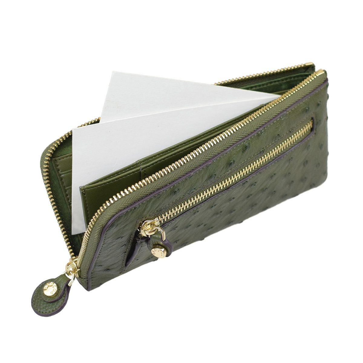 GLウォレット オーストリッチレザーL字型財布＜リッコL＞