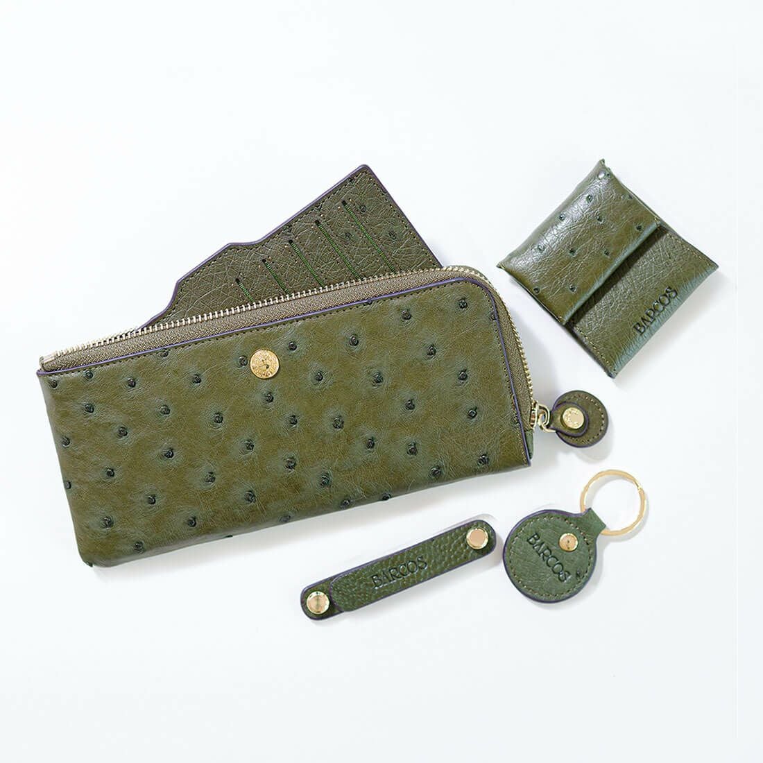 GLウォレット オーストリッチレザーL字型財布＜リッコL＞