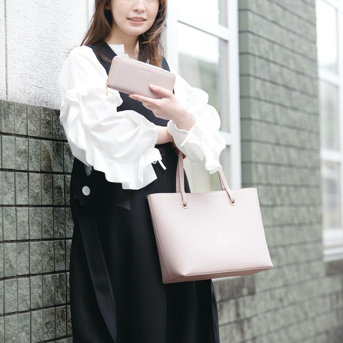 【セット商品】スムースレザートートバッグ＆財布＜ノーブルセット＞