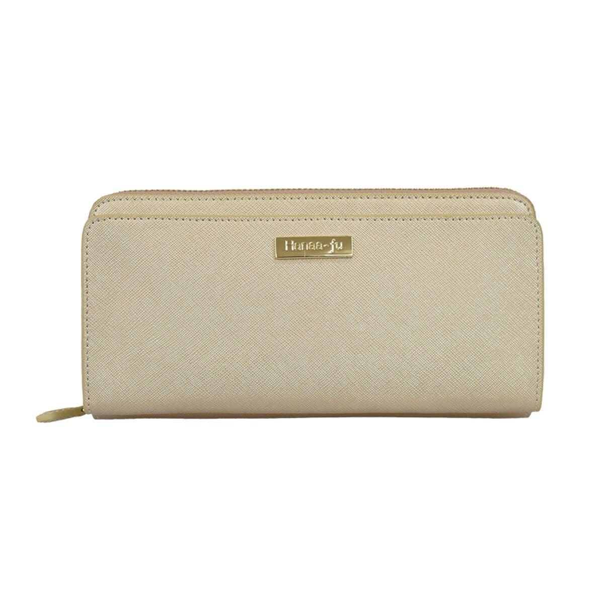 サフィアノ調レザー2way多機能財布