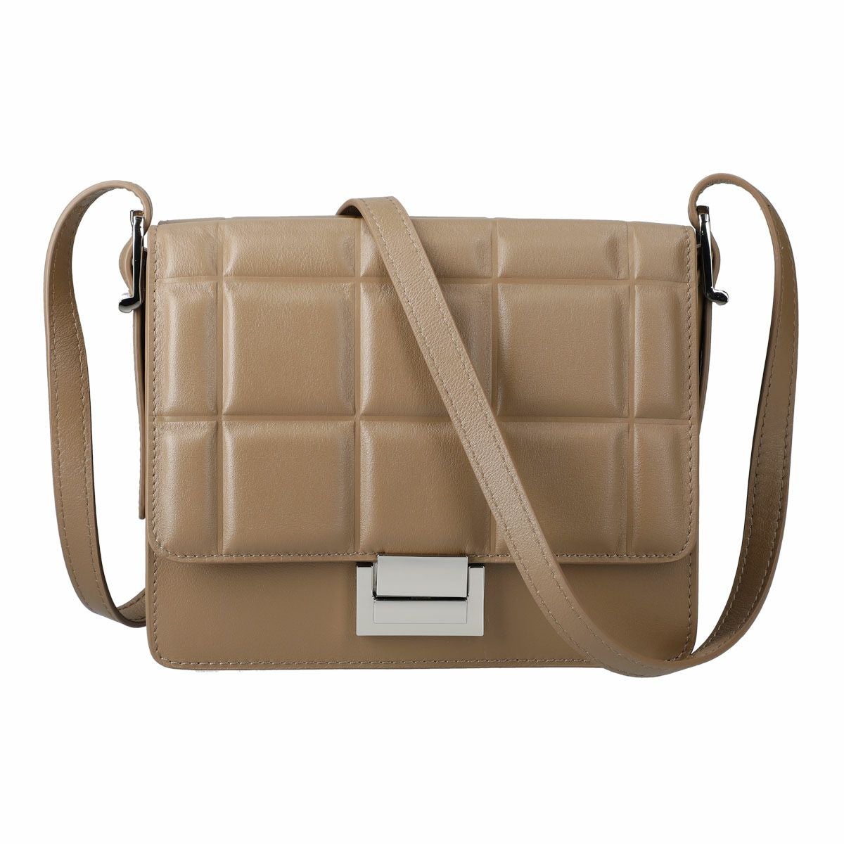 キルティング風レザーポシェット