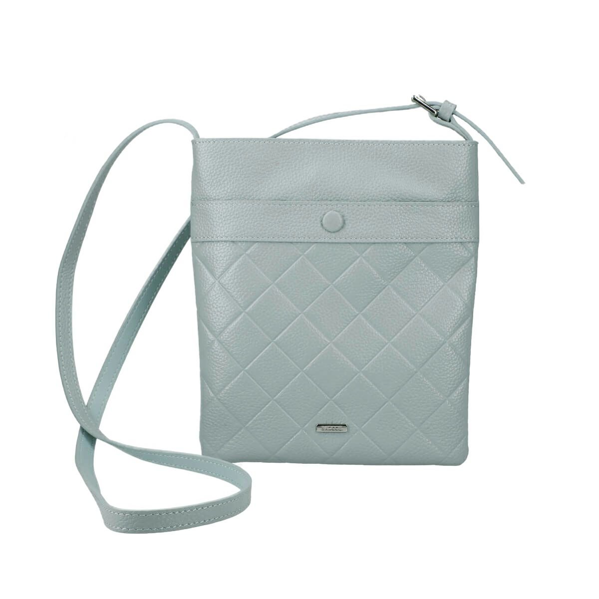 ダイヤモンドエンボスレザーポシェット