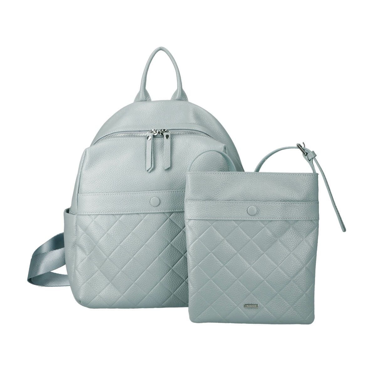 セット商品】ダイヤモンドエンボスレザーリュック＆ポシェットセット