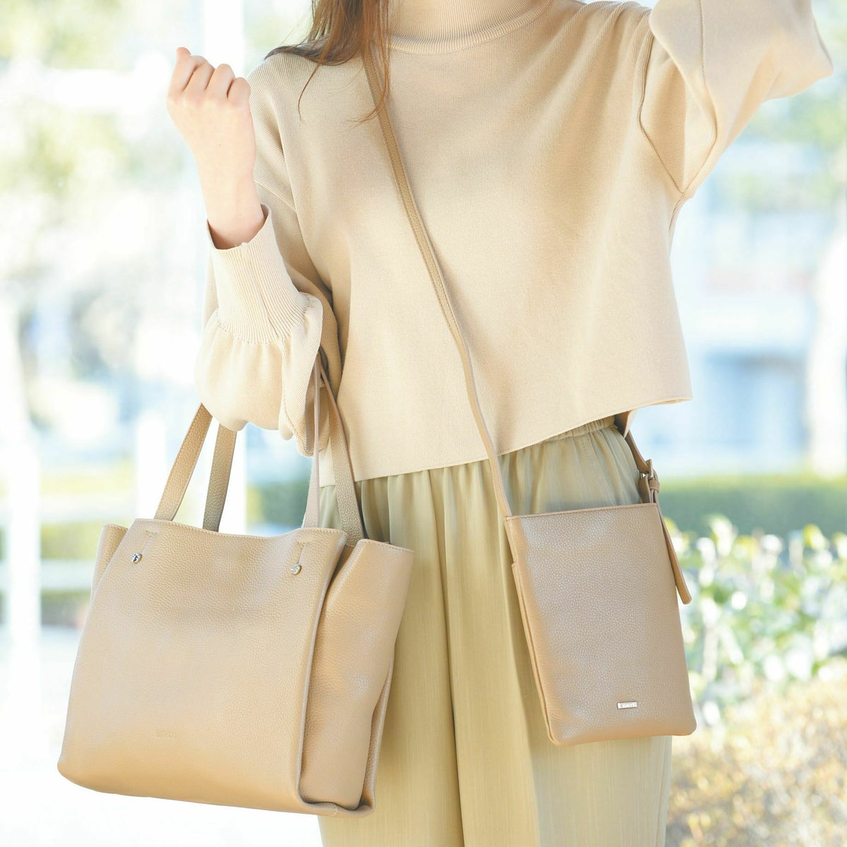 【セット商品】レザートートバッグ＆ポシェット＜アーバンセット＞